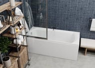 Ванна акриловая VAGNERPLAST EBONY 160 (1600х750х420) прямоугольная, белая VPBA160EBO2X-04