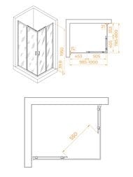 ������� ������ RGW Passage PA-040B (1000�800�1950) ������ 6�� �������/������ 3508104080-24