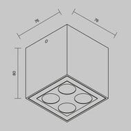 ���������� ���������� Maytoni Ares (����) O309CL-L8GF3K, 3000� 8�� IP 54, ������