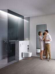 Унитаз-биде GEBERIT AquaClean MeraComfort подвесной, белый+хром арт. 146.214.21.1