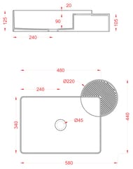 �������� ArtCeram Cartesio 580�440�125 � ��������, �����, ��� ��������� ��� ��������� CAL002 01; 99