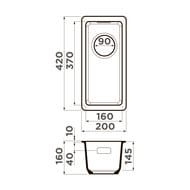 ����� Omoikiri KATA 20-U-BL (200�420�147) ����������� ������, ���������, ������ 4993375