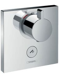 Смеситель Hansgrohe ShowerSelect Highfow 15761 термостат, с клапаном для руч.душа, наруж.часть, хр — миниатюра 1