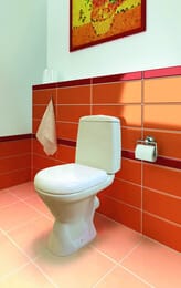 Унитаз компакт Jika ERA 6035.5 (345х770х640) с горизонтальным выпуском, двойной смыв, сиденье 8.6035.5.000.242.9