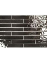 Настенная плитка EQUIPE MANACOR Black (65х400) черная (кв.м.) — миниатюра 1
