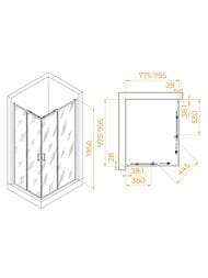 ������� ������ RGW Passage PA-246 (1000�800�1950) �������., ������ 6�� ����������/���� 030824680-11