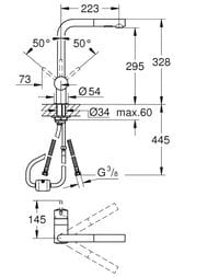��������� Grohe Minta 30274000 ��� ����� ������������, L-�����, ����