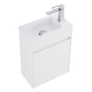 Тумба под раковину BelBagno PIETRA MINI (400х220х550) левая, Bianco Lucido MINI-400-1A-SO-BL-L