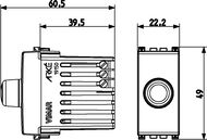 ����������� Vimar ARKE � ������������� ��������� ���������� 230V 100 - 500W. �����  19150.B