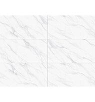 Керамогранитная плитка Staro Luxor Swizer White Polished (600х1200) мрамор, белая (кв.м.)