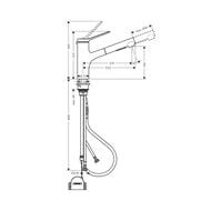 ��������� Hansgrohe Zesis M33 2jet ��� ����� 150�� � �������� �����, sBox lite, ���� 74803000
