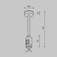 ��������� ���������� Short ��������� 138�� Maytoni Flarity (�������) TRA156C-SL1-B ������