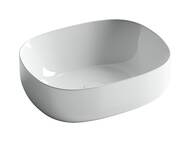 Раковина накладная Ceramicanova Element 460х350х155 овальная, без перелива, белый CN6018