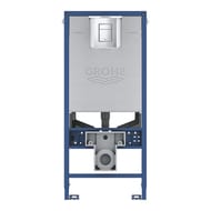Grohe Rapid SLX Инсталляция для подвесного унитаза 3 в 1 39603000 с крепелением к стене и клавишей