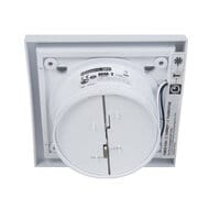 Вентилятор MMOTORS 100/60 с таймером, квадратный, белый с обратным клапаном