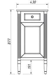 ����� Caprigo ������� ����� bianco antico 430�877�420 �����, ��������� ���� 33361L-�002