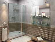 Дверь душевая GOOD DOOR BAS PANDORA WTW-140-C-CH (140х185) распашная, профиль хром/стекло прозрачное