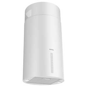 Вытяжка Korting KHA 39970 W Cylinder (380х380х870-950) 950 м3/ч, 240 Вт, ДУ, белая
