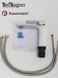 Смеситель на раковину BelBagno LUCE LUC-LVM-CRM однозахватный, без донного клапана, хром — изображение 4