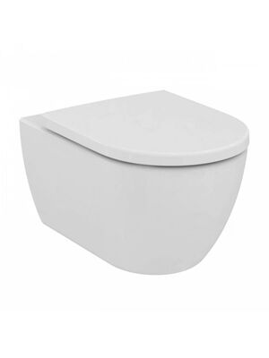 Унитаз подвесной Ideal Standard Ellisse (355х365х545мм) безободковый, сиденье, белый T569201