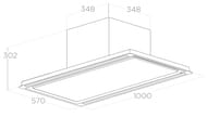  ELICA Hilight Glass H30 WH/A/100 LED, 1000570302, 15003/, 298, ,  PRF0146246A