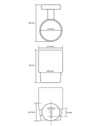     Bemeta Graphit 70x95x105, , :  156110012