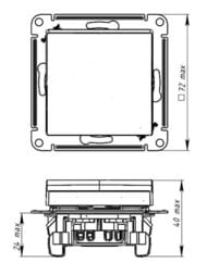 ������������� Systeme Electric ATLASDESIGN 1-��������� ����� 6 10�� �������� ����� ATN000161