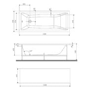 %Панель фронтальная для ванны AM.PM Gem (1500х700) белая W93A-150-070W-P