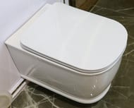 Унитаз подвесной BelBagno Prado (360х520х345) безободковый, белый BB10150CH