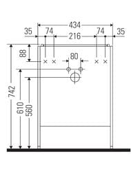 ����� ��� �������� Duravit XSquare 434�491�340 ���������, ����� �����, ����� ������ XS4470L2222