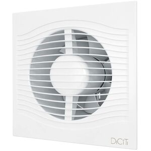 Вентилятор DICITI SLIM D100 накладной, 90 м3/ч, 25 дБ, обр.клапан, белый, SLIM 4C
