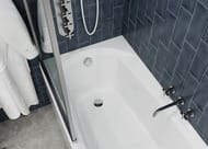 Ванна акриловая VAGNERPLAST EBONY 160 (1600х750х420) прямоугольная, белая VPBA160EBO2X-04