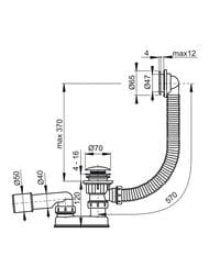    Alcaplast A505KM click/clack /, . 40/50