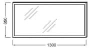Зеркало Jacob Delafon EB1445-NF (1300х43х650) функция анти-пар, подсветка, инфракрасный выключатель