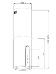 Вытяжка Korting KHA 35808 DX Cylinder — изображение 2