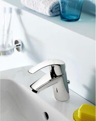 Набор смесителей Grohe Eurosmart 2015 для ванны и раковины, с душевым гарнитуром, хром 124446