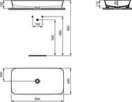 ���������� IPALYSS Ideal Standard (800�400�120) ���������, ��� ��������, sage  E1391X9
