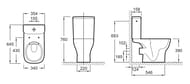 Унитаз с бачком напольный Jacob Delafon STRUKTURA UJX102-00+ETE212-00 (645х340х760) безободковый