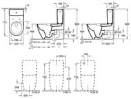 Унитаз компакт Villeroy & Boch Subway 2.0 5617 R0R1+ 5706 11R1 белый альпин