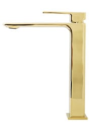 Смеситель на раковину BelBagno LUCE LUC-LMC-ORO-W0 высокий,однозахватный,без донного клапана, золо — изображение 3