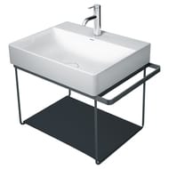 Полка стеклянная для консоли Duravit DuraSquare 570х380 черная 0099648400