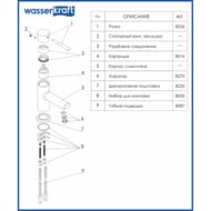 ��������� ��� �������� WasserKRAFT Wern 4203 �������������, ������ �����, ����: ������