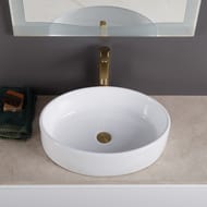 Раковина накладная BelBagno (510x365x145) овальная, без отверстия под смеситель, белая BB1049