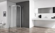 Душевой уголок BelBagno Acqua (985-1000x985-1000x1950) R-2-100-C-Cr полукруг, стекло прозр/хром