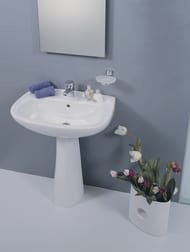 Раковина с пьедесталом Vitra Normus (550х420х810) отверст. под смесит.,антибакт. покр. 9600B003-7650