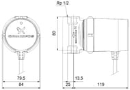 Насос циркуляционный GRUNDFOS COMFORT 15-14 B PM, без гаек, арт.99302358/97916771