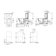 Унитаз-компакт Villeroy & Boch Architectura (370х810х715) сиденье м/лифт 5691R001+5787R101+98M9C101
