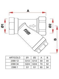   FAR 1/2", 300,  FA 2390 12300C