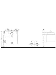 ����� ��� �������� Duravit L-Cube 420�400�294 ���������, ����� �����, ����� ������ LC6272L2222