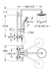 ������� ������� Grohe Euphoria 260 27615002 ��������� CoolTouch, EcoJoy, ����/���. ��� 1+3 ���, ����